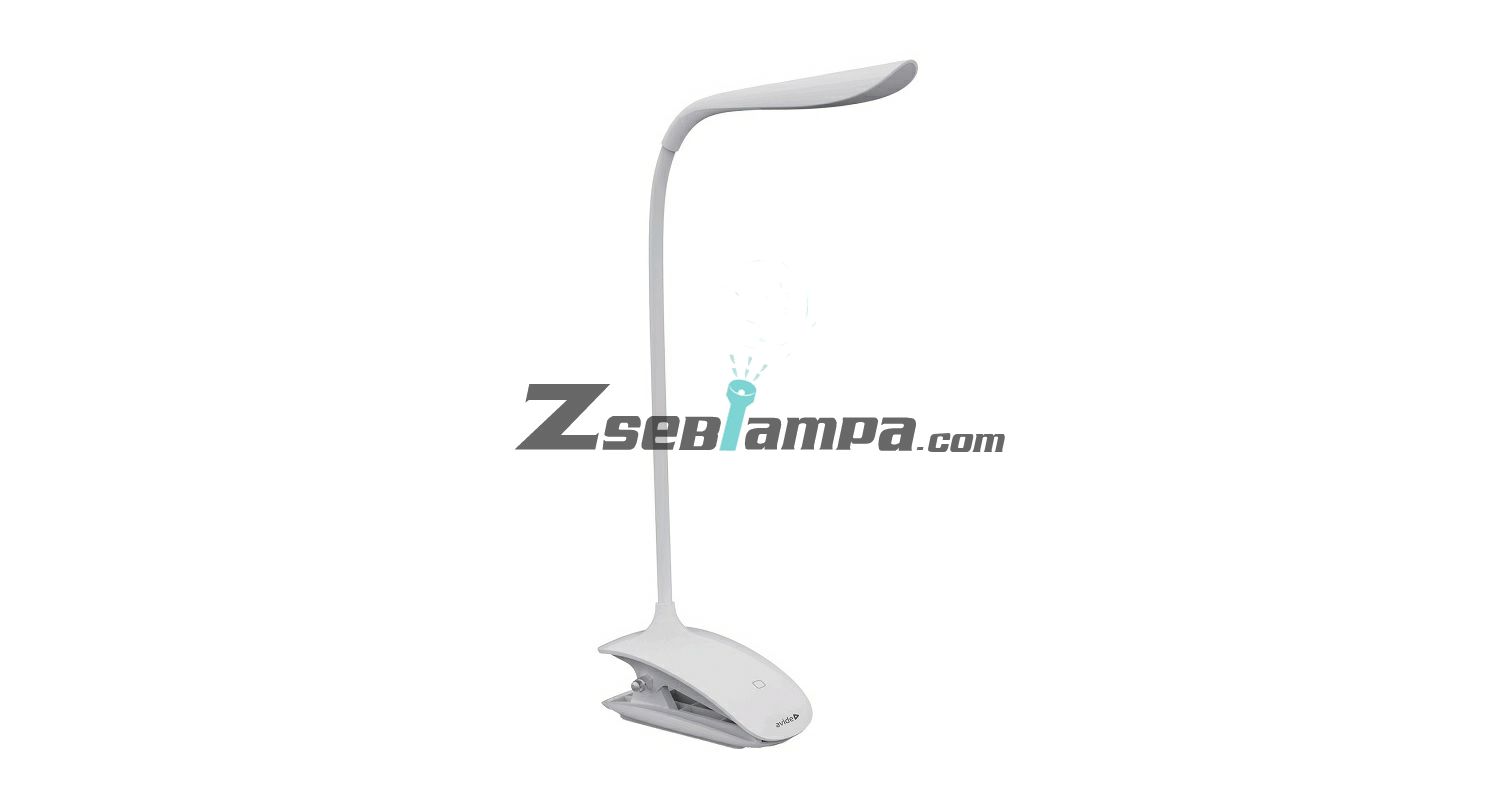 Avide LED Asztali Lámpa Csíptethető Fehér 3W