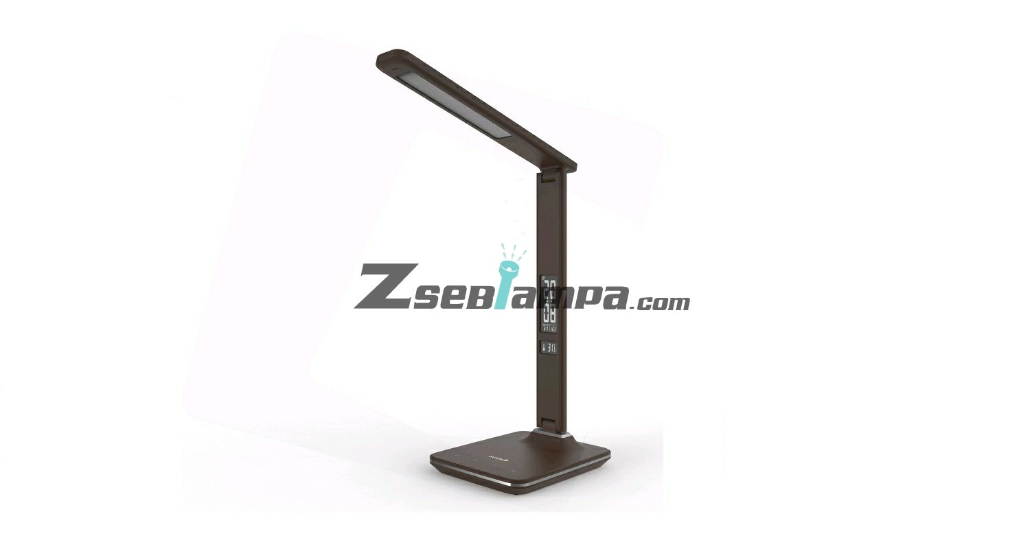 Avide LED Asztali Lámpa Irodai Bőrhatású Naptár Barna 6W