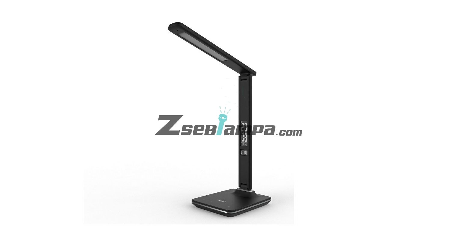 Avide LED Asztali Lámpa Irodai Bőrhatású Naptár Fekete 6W