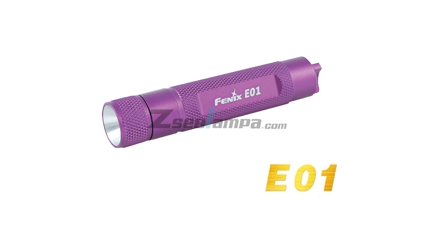 Fenix E01 kisméretű led zseblámpa (lila)